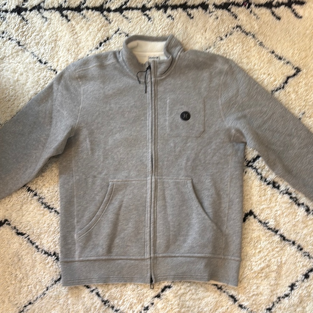 Gray Zip-Up Jacket